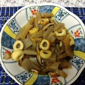 糸こんにゃくと椎茸の煮物